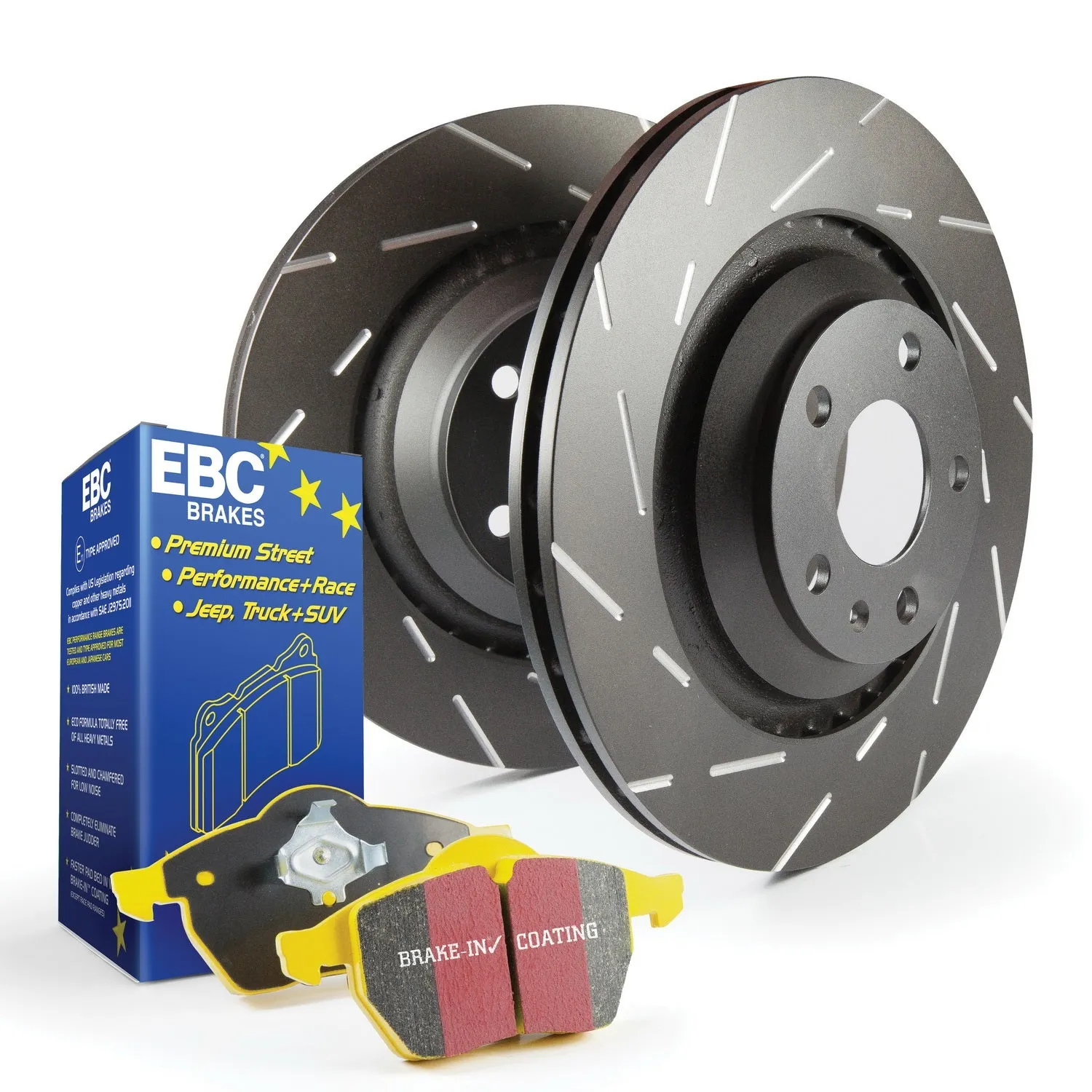 EBC Brakes S9KF1448 S9 Kits Yellowstuff and USR Rotors; Incl. PN[DP41592R/USR7638];