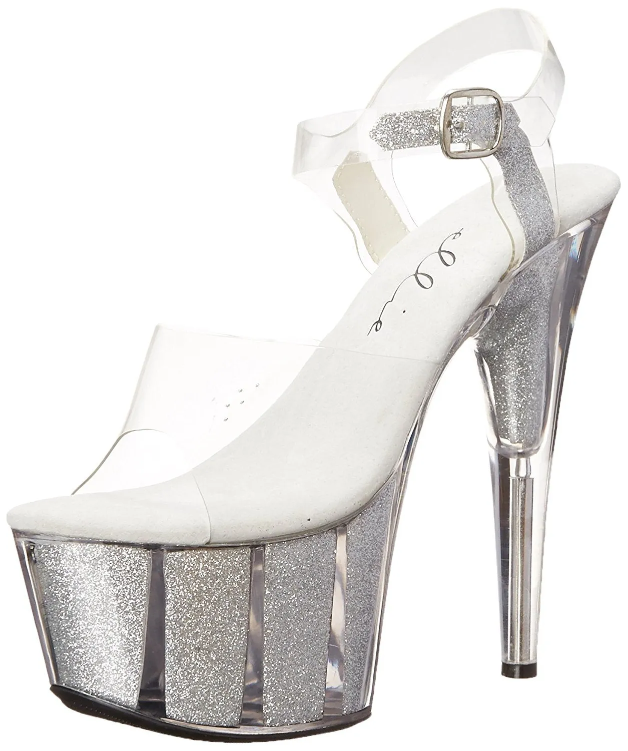 Ellie Shoes Women's 709-Glitter Platform Sandal