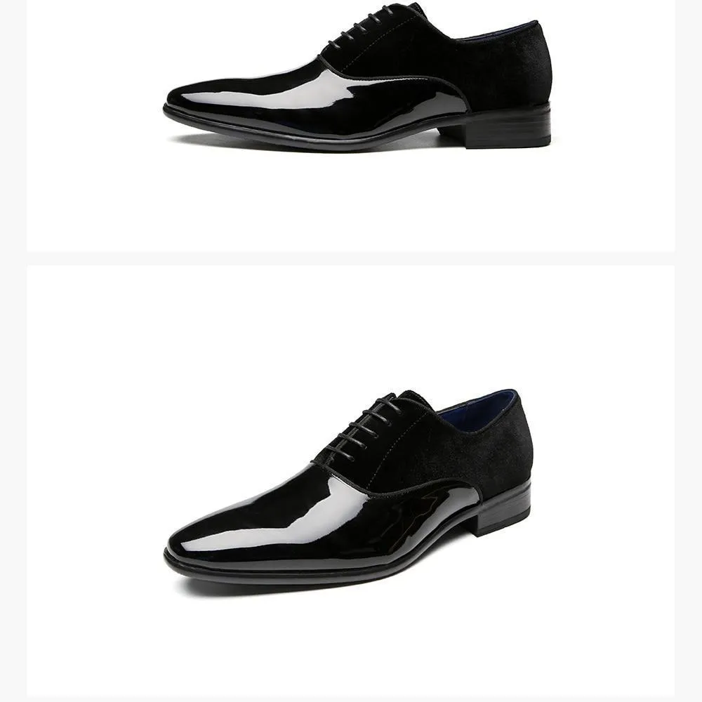 Fashionable Velvet Design Formal Shoes For Party And Casual Wear-JonasParamount