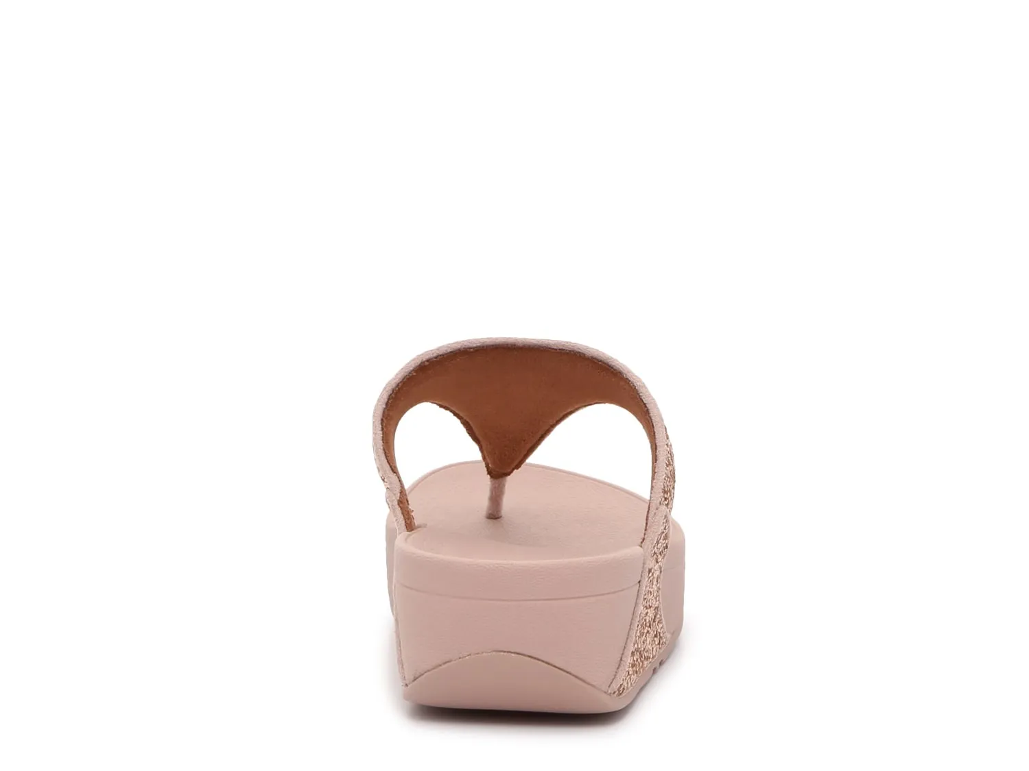 FitFlop Shimma Glitter Wedge Sandals, Rose Gold