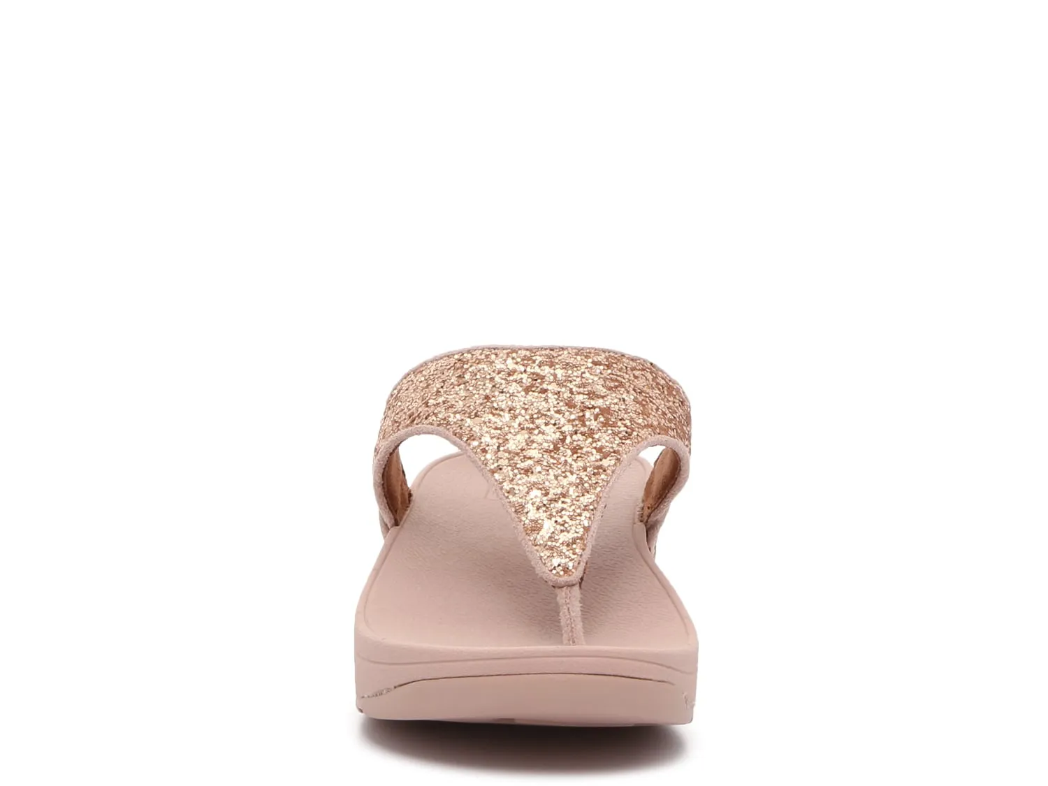 FitFlop Shimma Glitter Wedge Sandals, Rose Gold