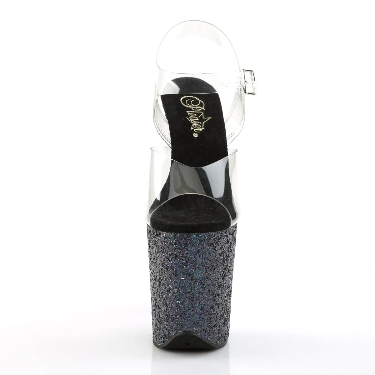 FLAMINGO-808LG Clear/Black Multi Glitter