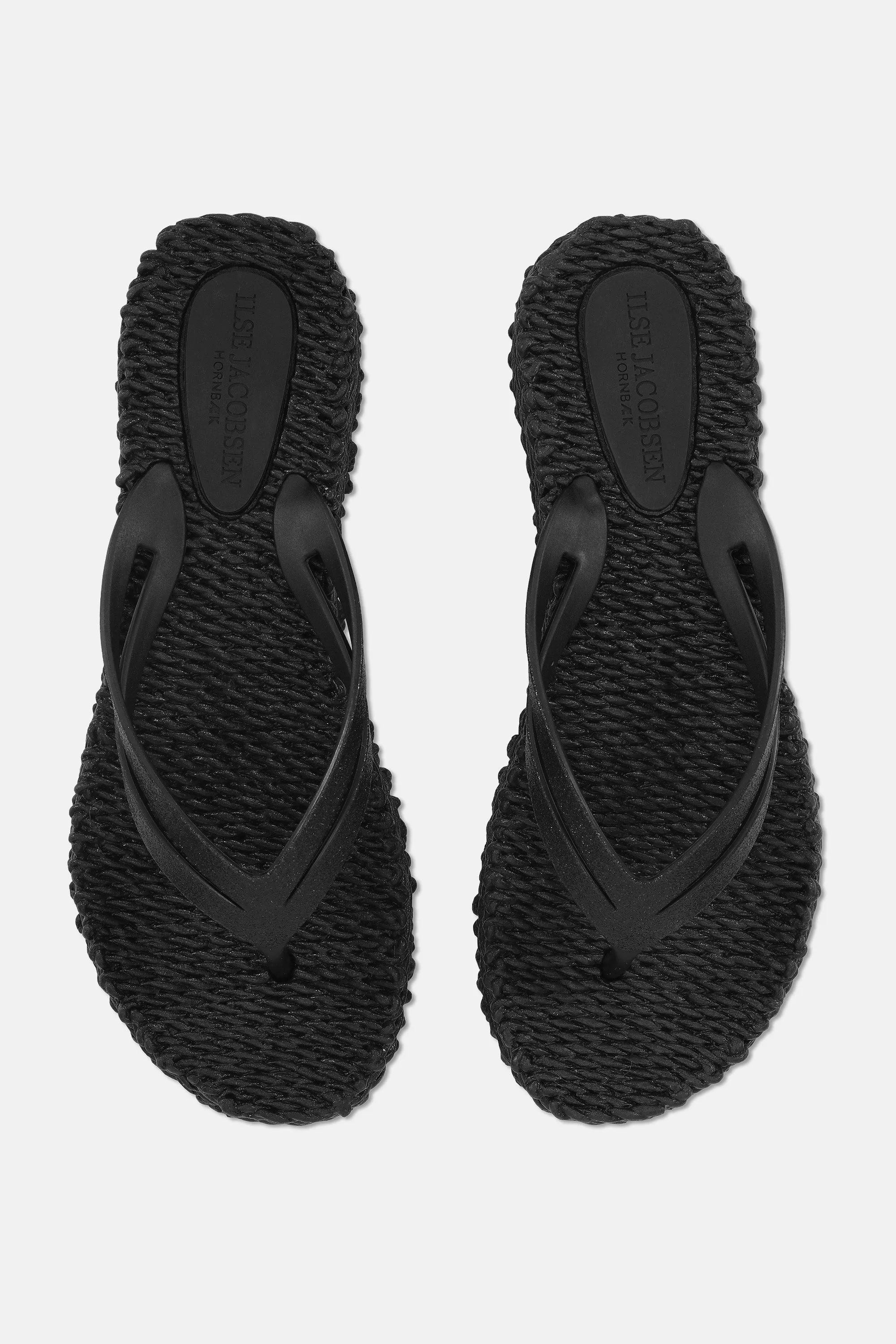 Flip Flops Mit Plateausohle - Black