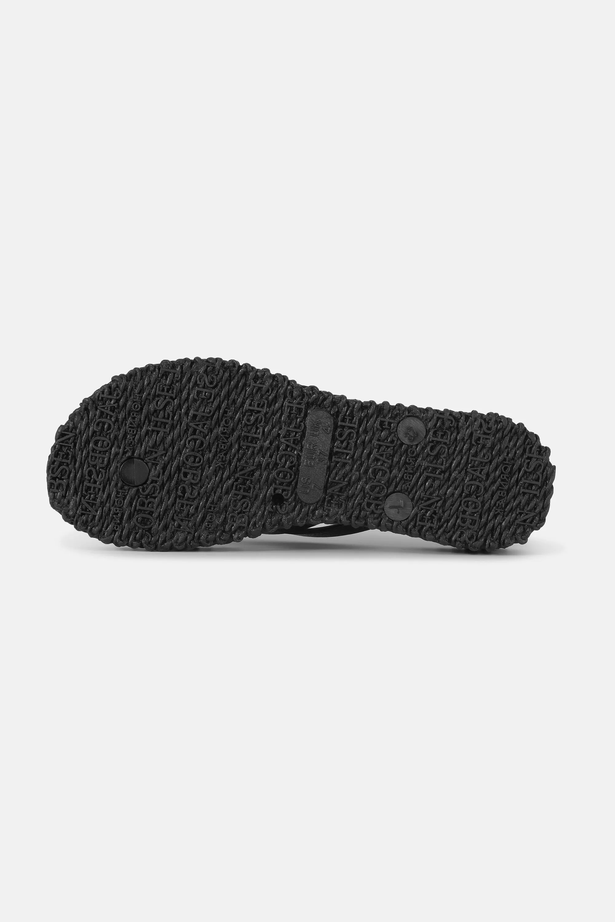 Flip Flops Mit Plateausohle - Black