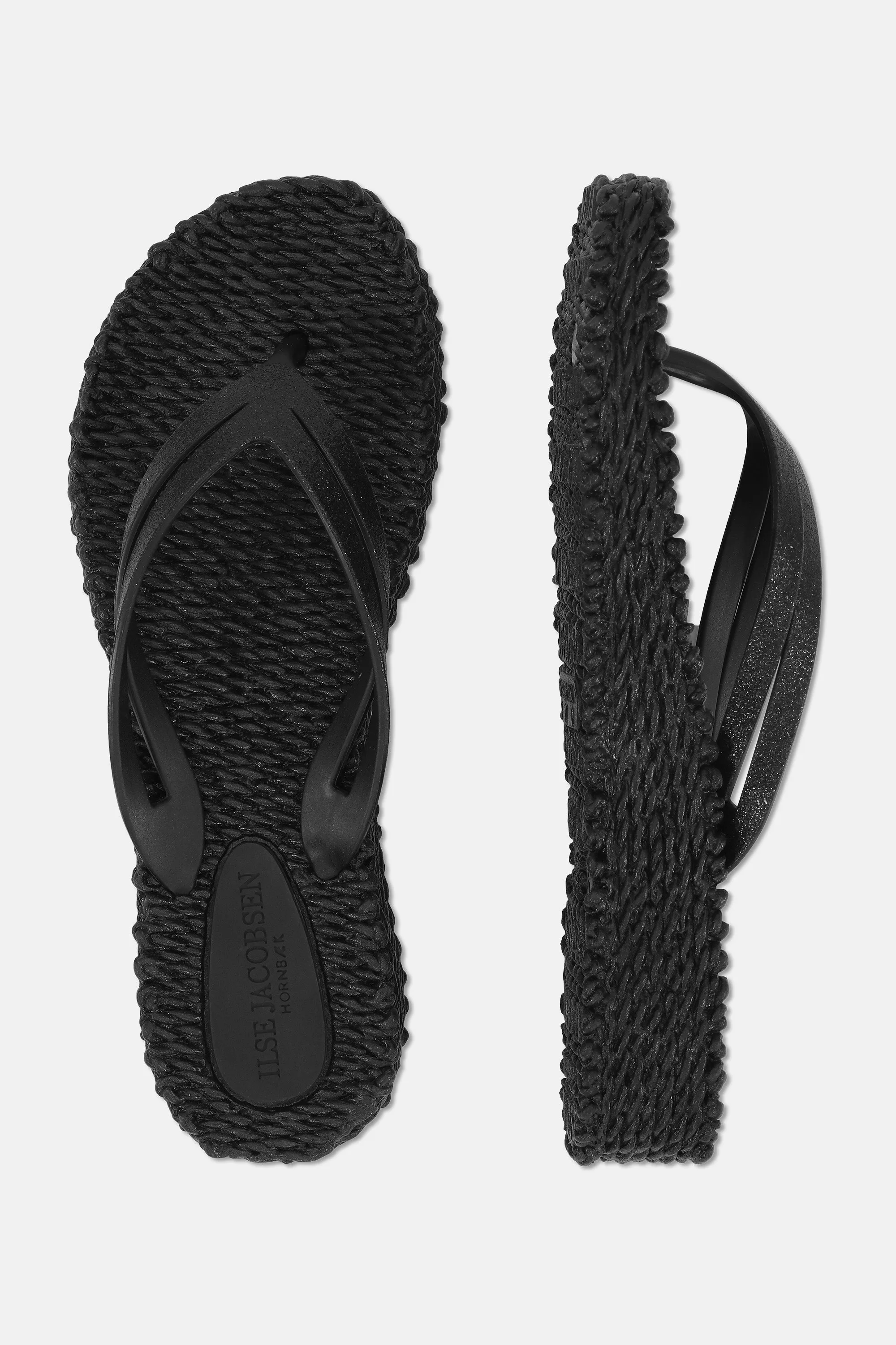 Flip Flops Mit Plateausohle - Black