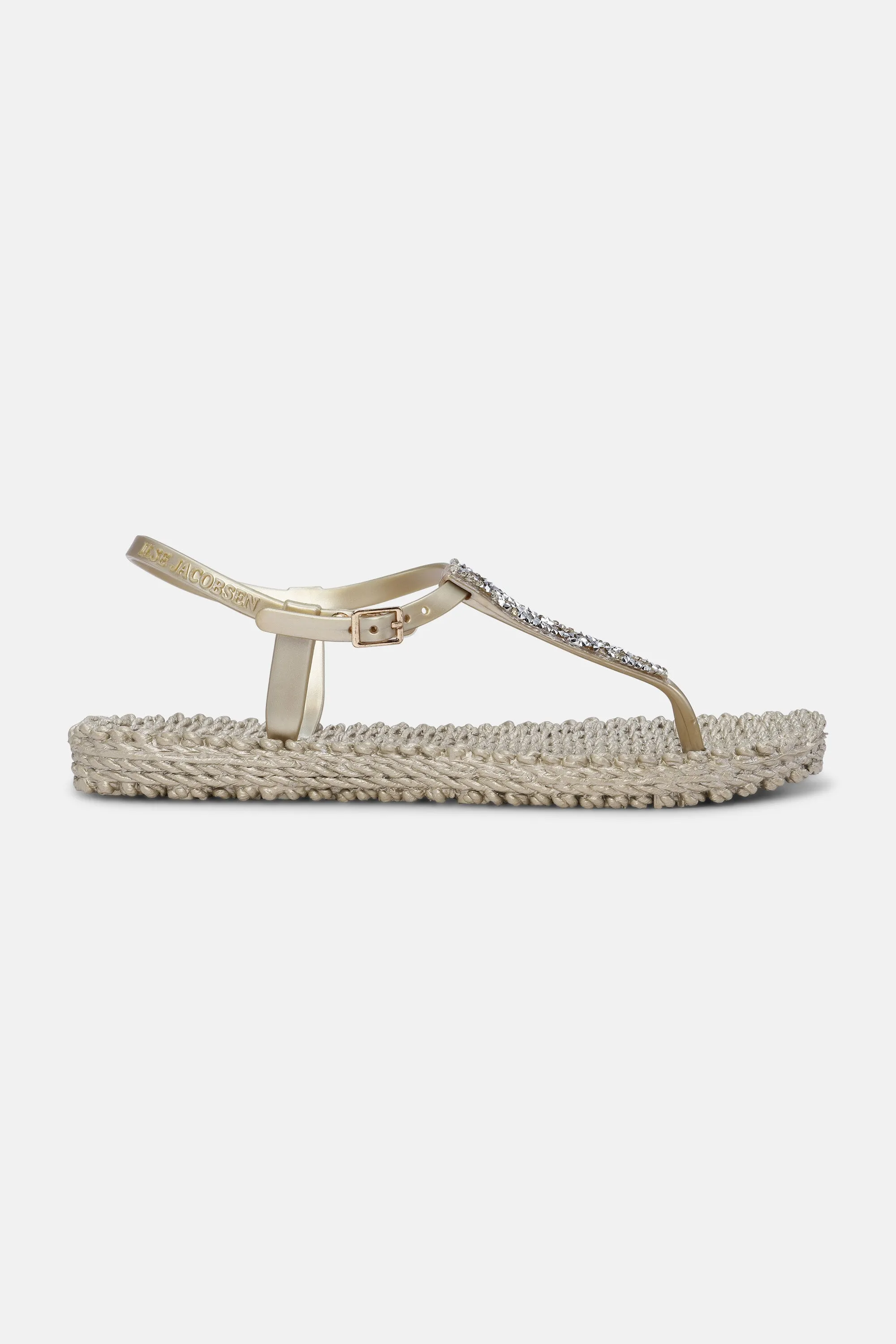 Flip Flops Strasssteinen - Platin