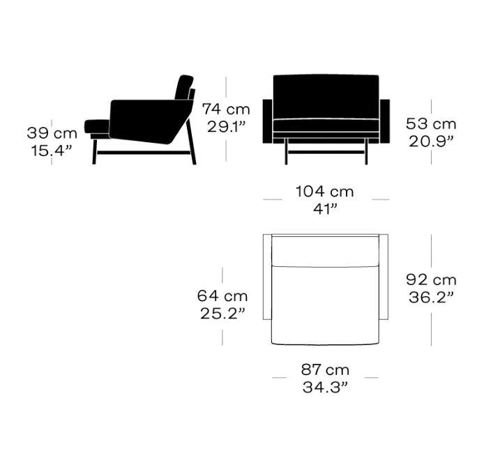 Fritz Hansen Lissoni Sofa™ Chair