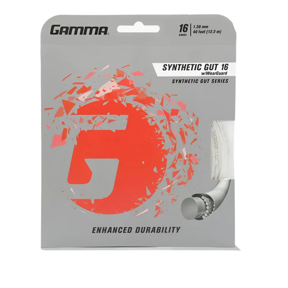 Gamma Synthetic Gut W/ Wearguard Tennis String