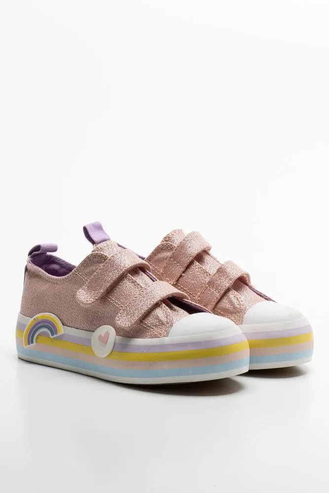 Glitter Rainbow Sneaker Pink