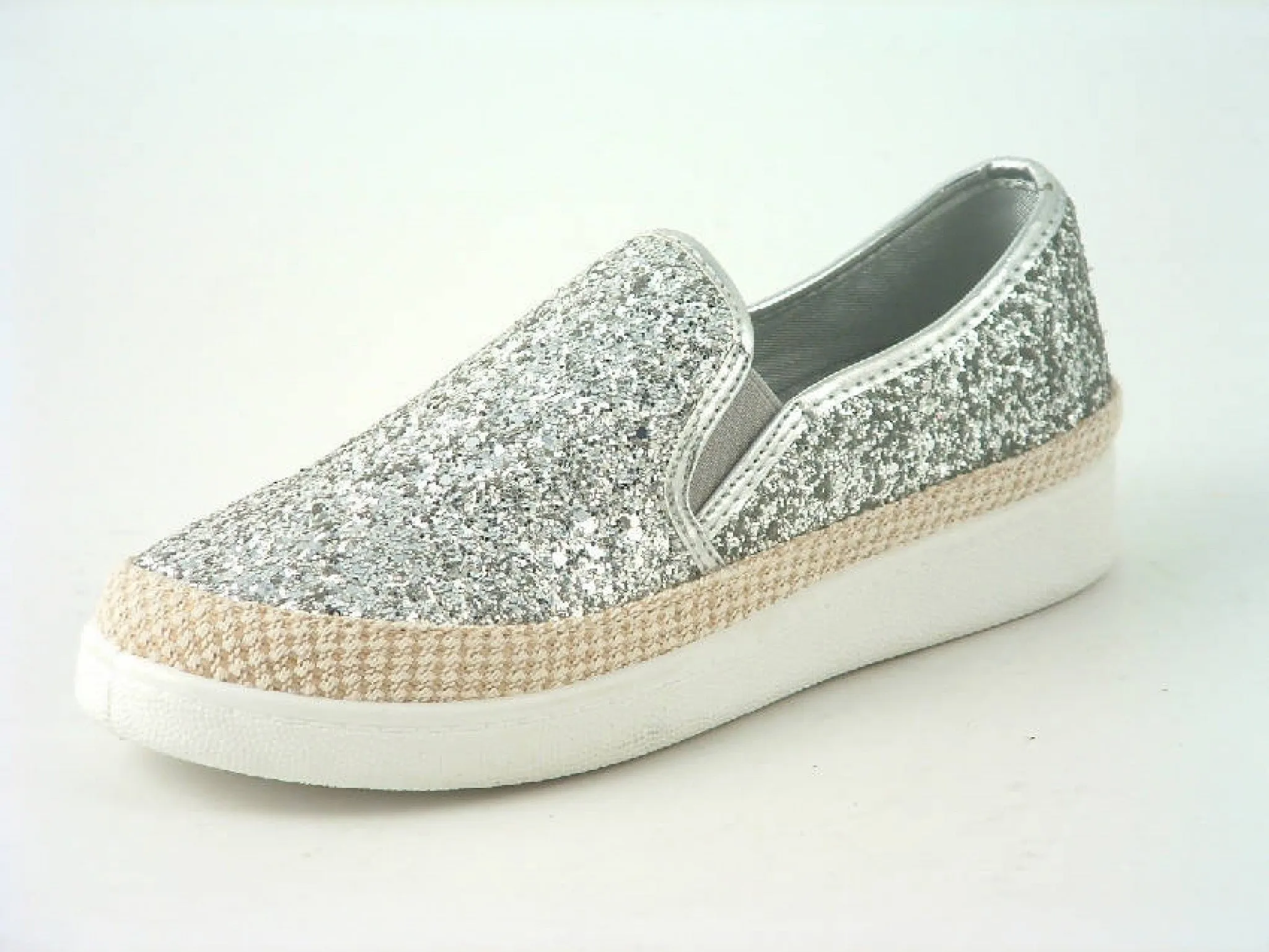 Glitz Shoes Glitter Espadrille Casuals Colours