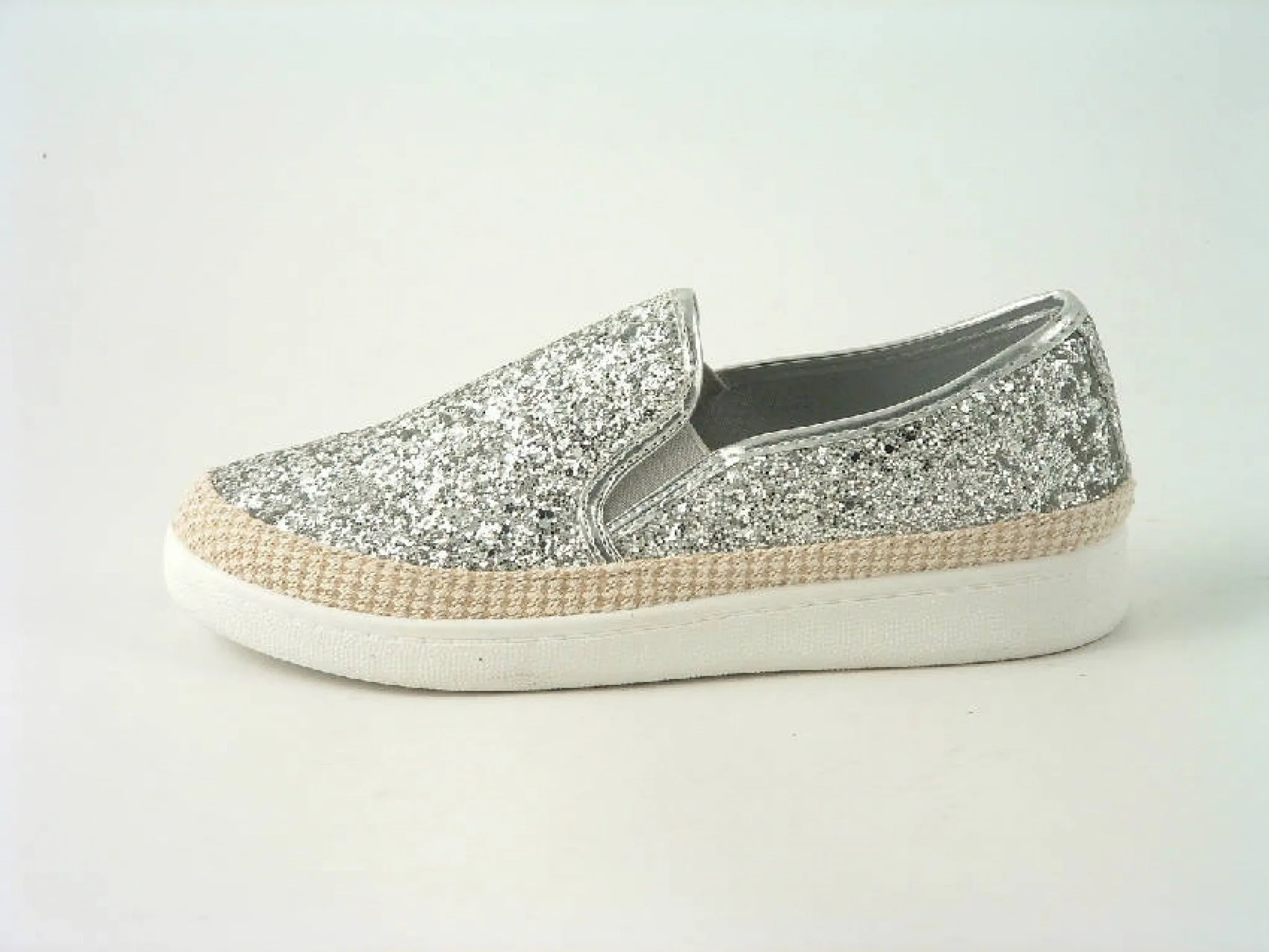 Glitz Shoes Glitter Espadrille Casuals Colours