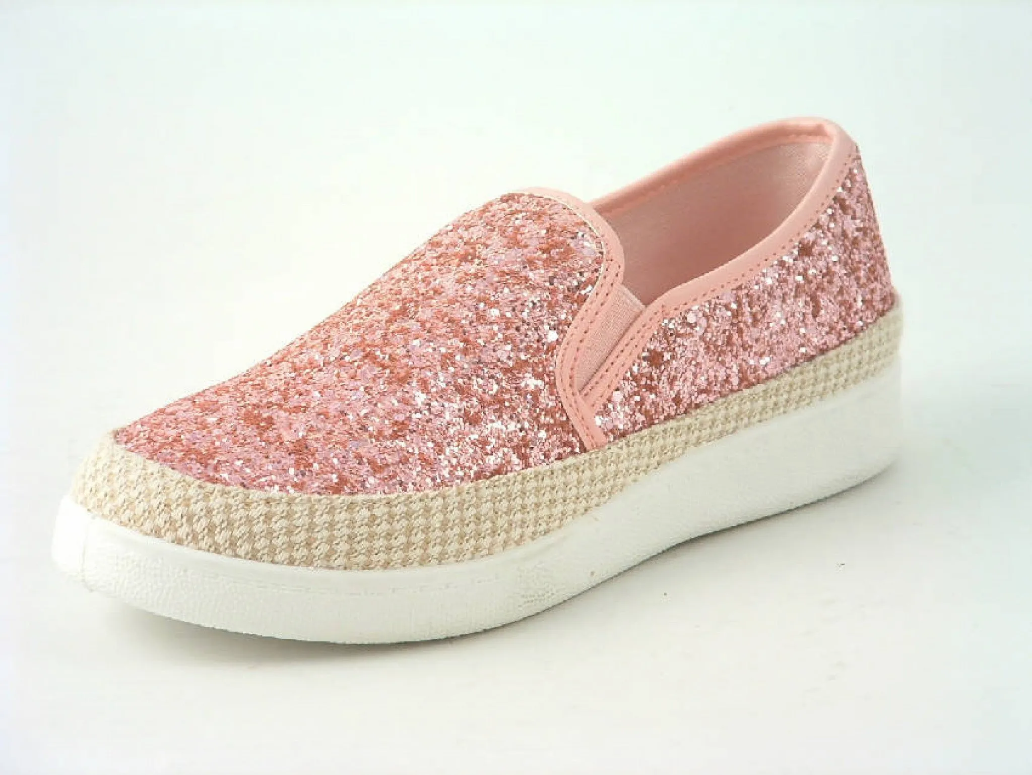 Glitz Shoes Glitter Espadrille Casuals Colours