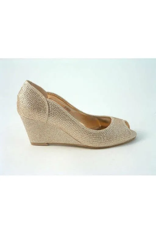 Glitz Shoes Murcia Sabatiné Glitter Wedges