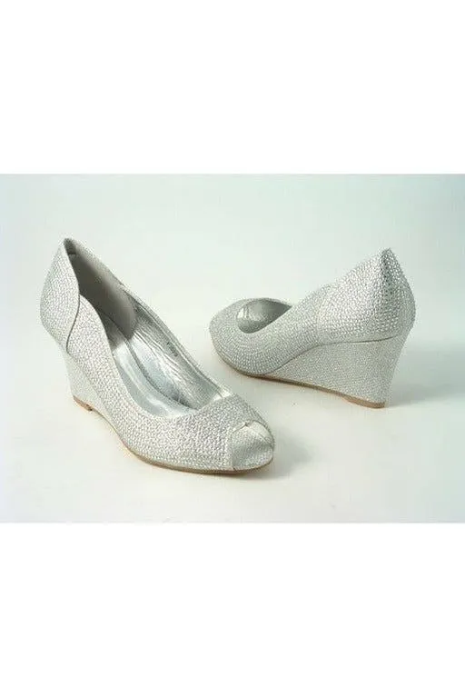 Glitz Shoes Murcia Sabatiné Glitter Wedges