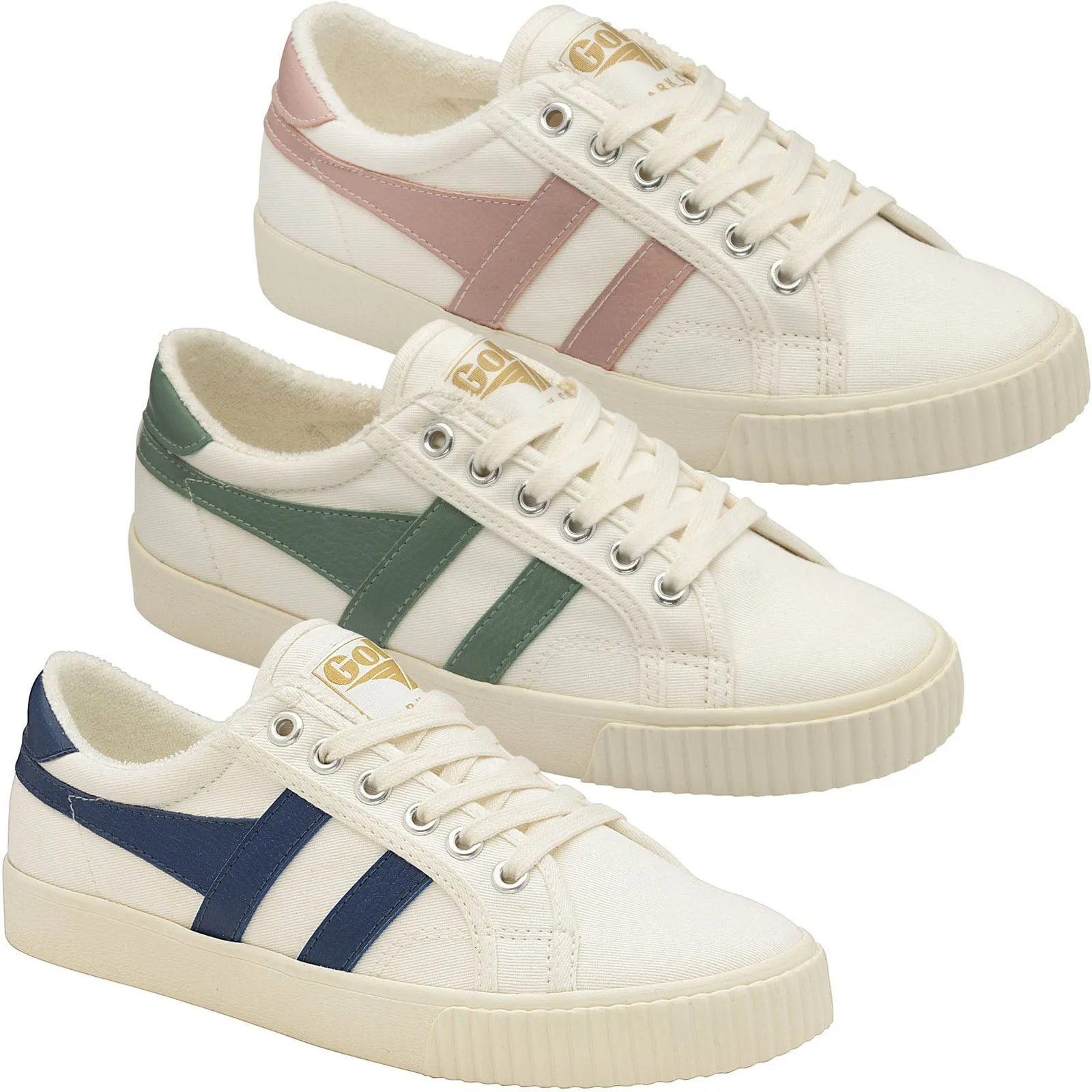 Gola Womens Tennis Mark Cox Canvas Trainers