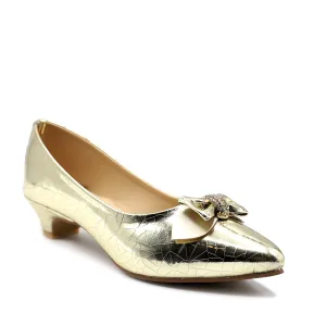 Golden Formal Court Shoes 085501