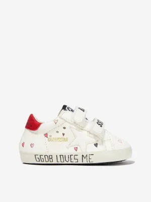 Golden Goose Baby Girls Leather Hearts And Star Trainers