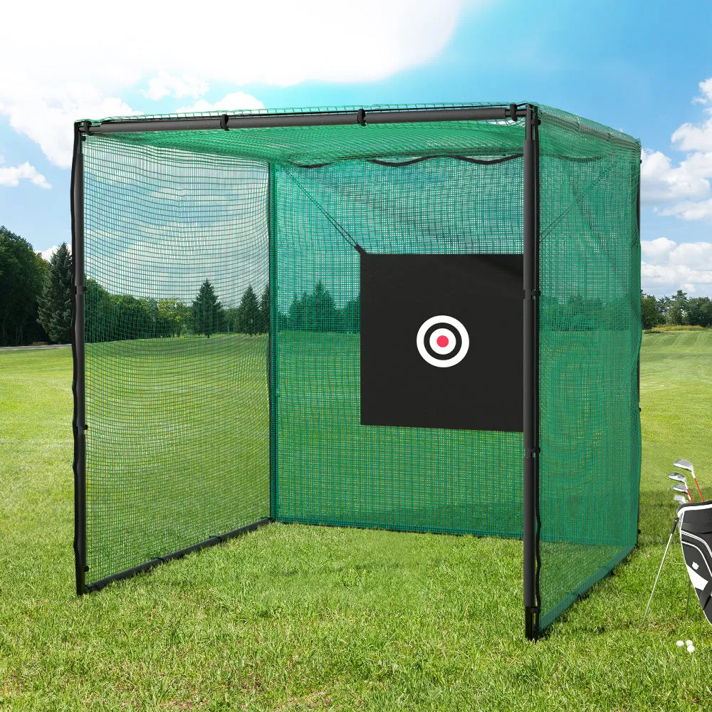 Golf Practice Cage 3M Hitting Net with Steel Frame Football Baseball Training