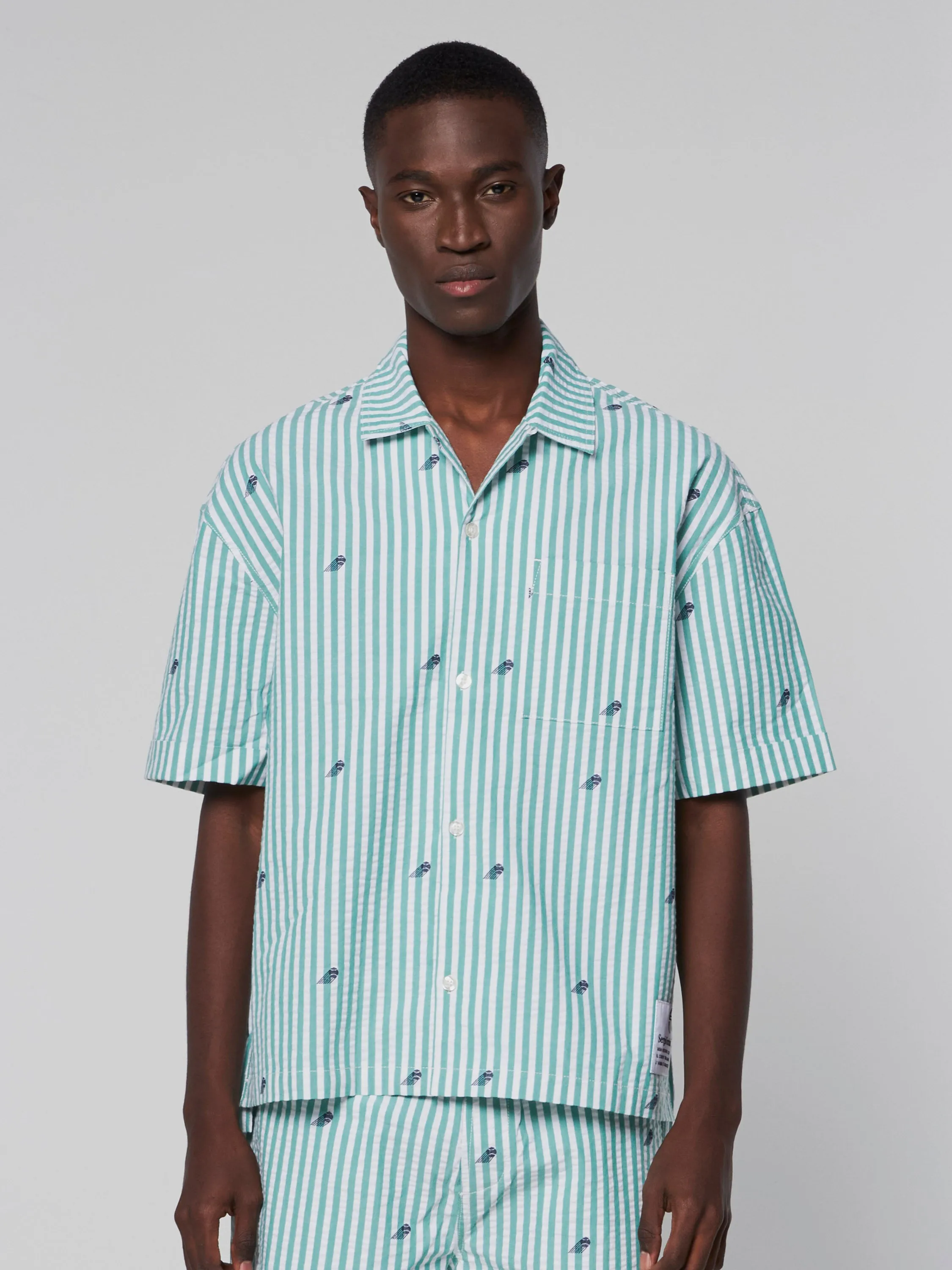 Granda Camp Shirt- Deep Mint