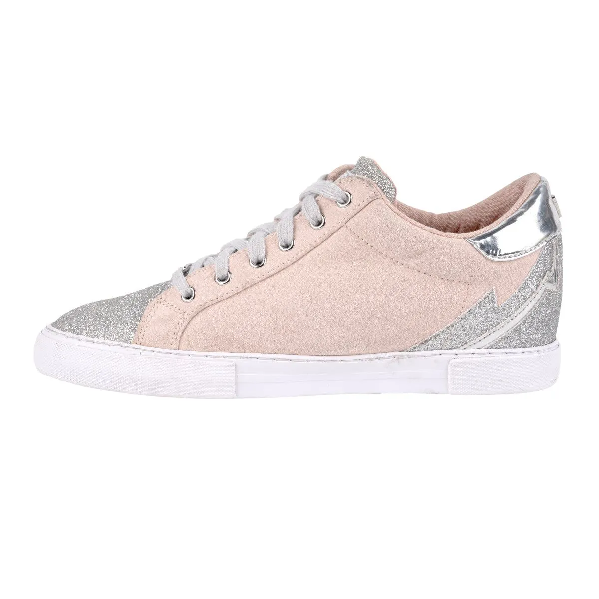 Guess Glittery Low-Top Sneakers Fabric Multicolour Colour For Women