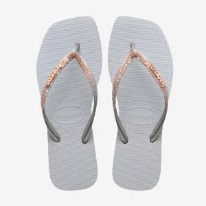 HAVAIANAS CINZA GELO GLITTER SQUARE