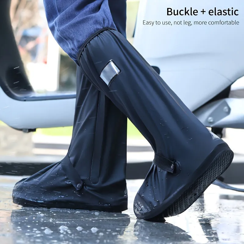 High-Tube Non-Slip Waterproof Shoe Covers: Thickened & Wear-Resistant - TJRVERN