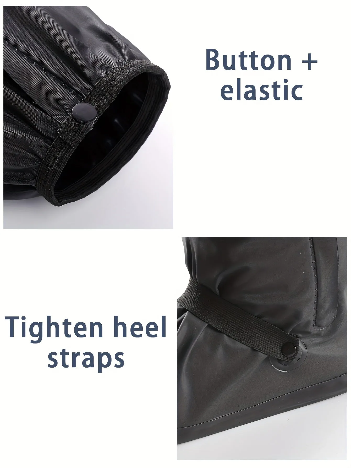 High-Tube Non-Slip Waterproof Shoe Covers: Thickened & Wear-Resistant - TJRVERN