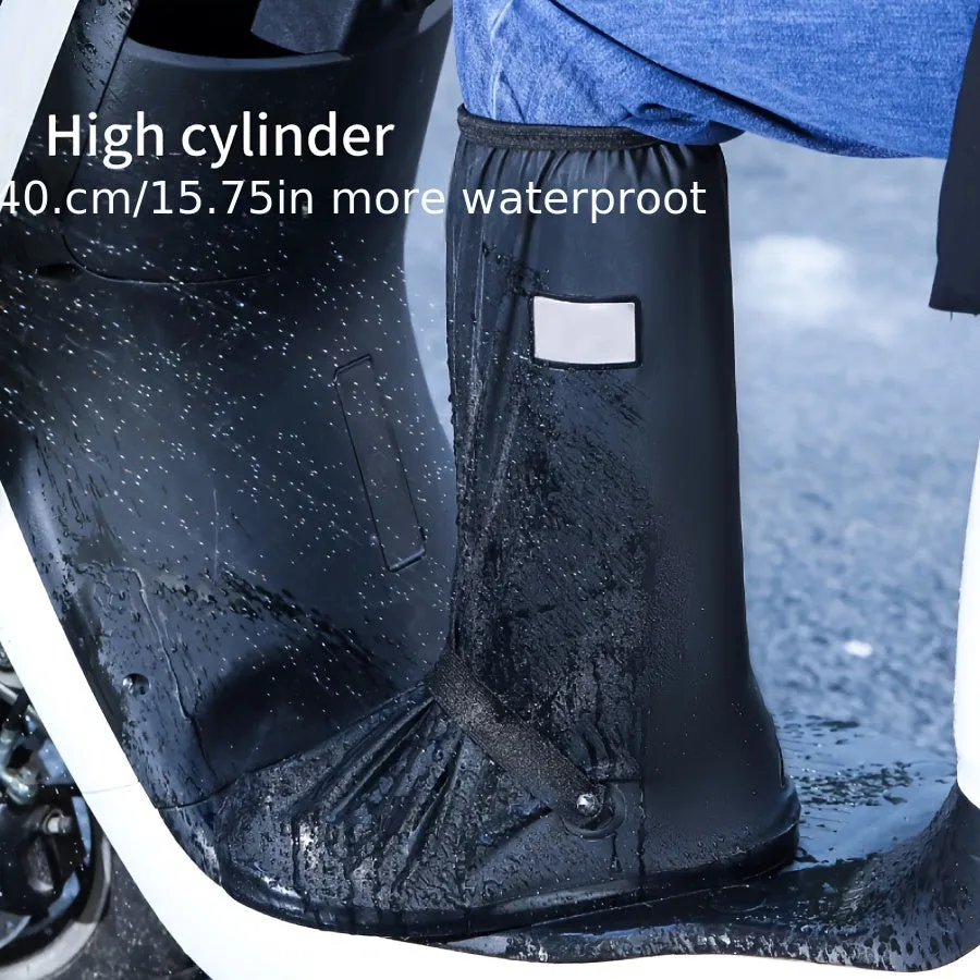 High-Tube Non-Slip Waterproof Shoe Covers: Thickened & Wear-Resistant - TJRVERN