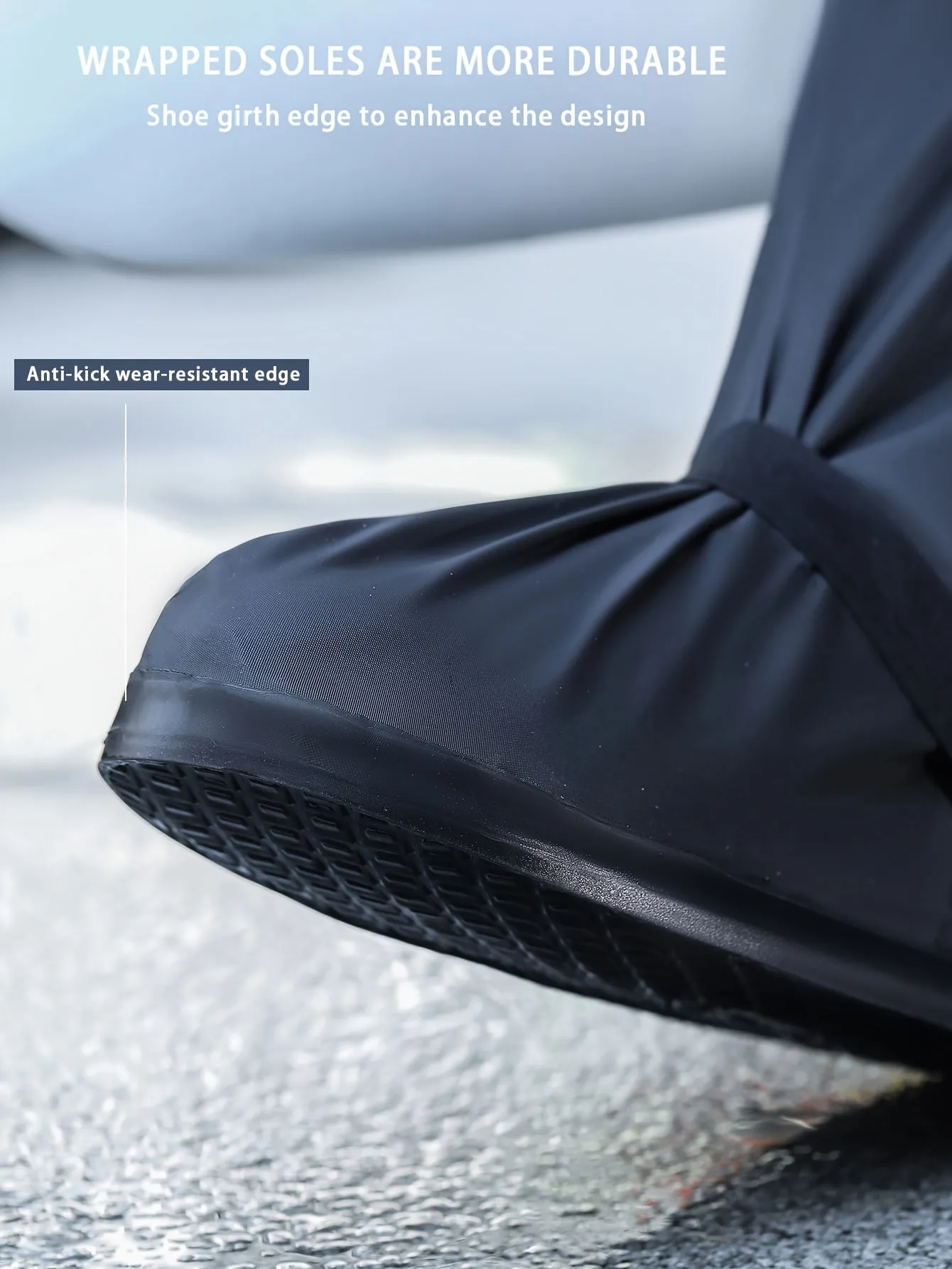 High-Tube Non-Slip Waterproof Shoe Covers: Thickened & Wear-Resistant - TJRVERN