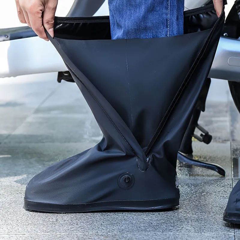 High-Tube Non-Slip Waterproof Shoe Covers: Thickened & Wear-Resistant - TJRVERN