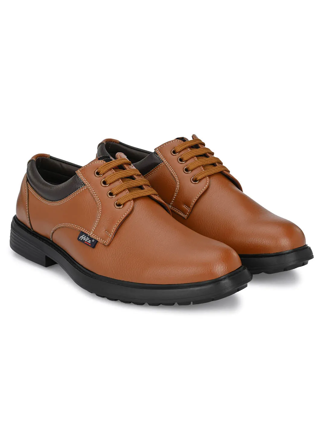 Hitz Men's Tan Synthetic Lace-up Casual Shoes