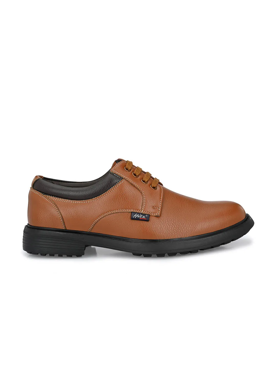 Hitz Men's Tan Synthetic Lace-up Casual Shoes