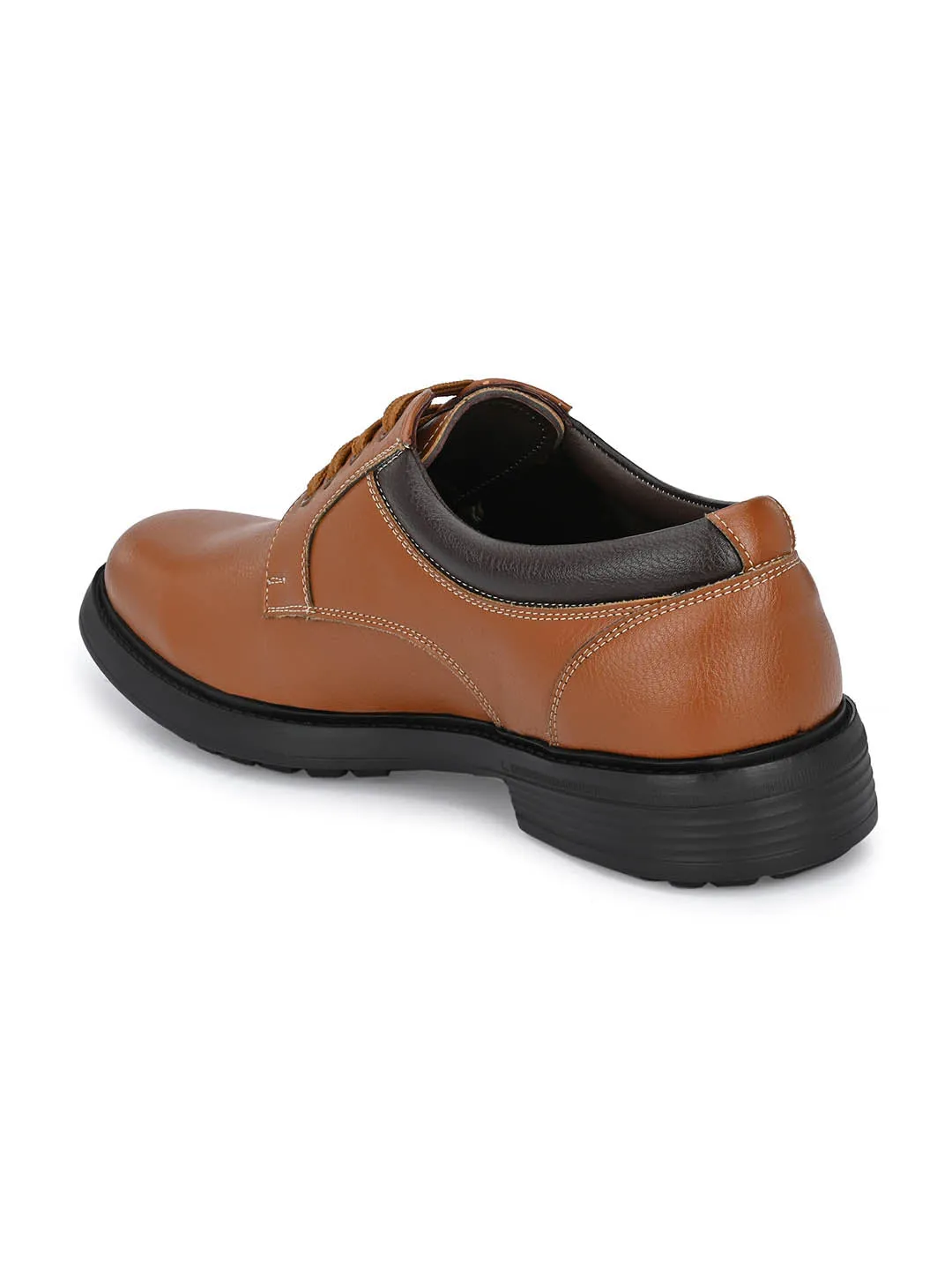 Hitz Men's Tan Synthetic Lace-up Casual Shoes