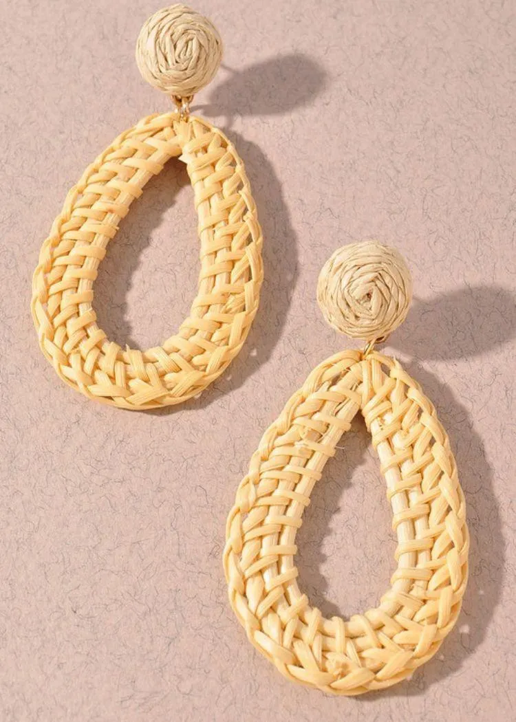 Holbox Rattan Hoops-Ivory