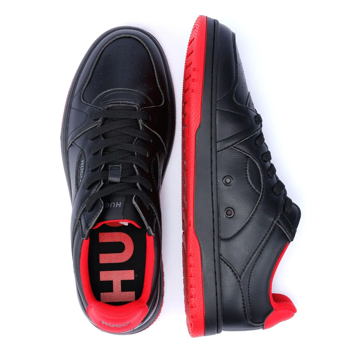 Hugo Hadrian Tennis Men's Black/Red Trainers