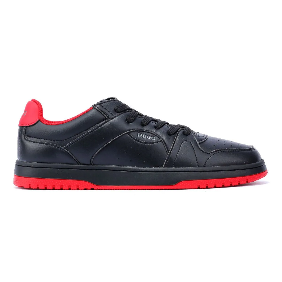 Hugo Hadrian Tennis Men's Black/Red Trainers