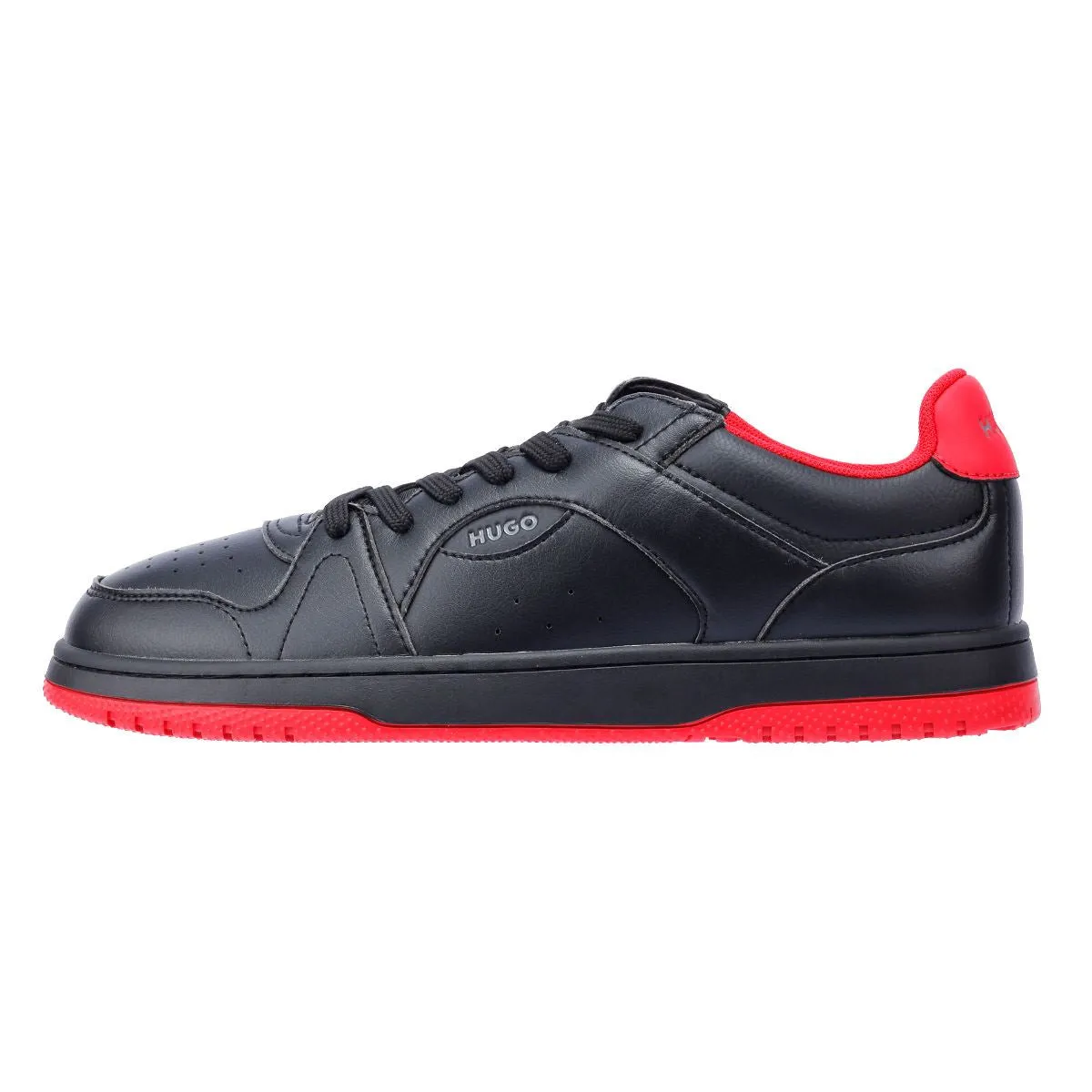 Hugo Hadrian Tennis Men's Black/Red Trainers