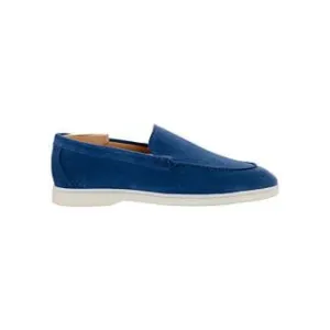 Indigo Blue Suede Men&#039;s loafers - MANASOTA II