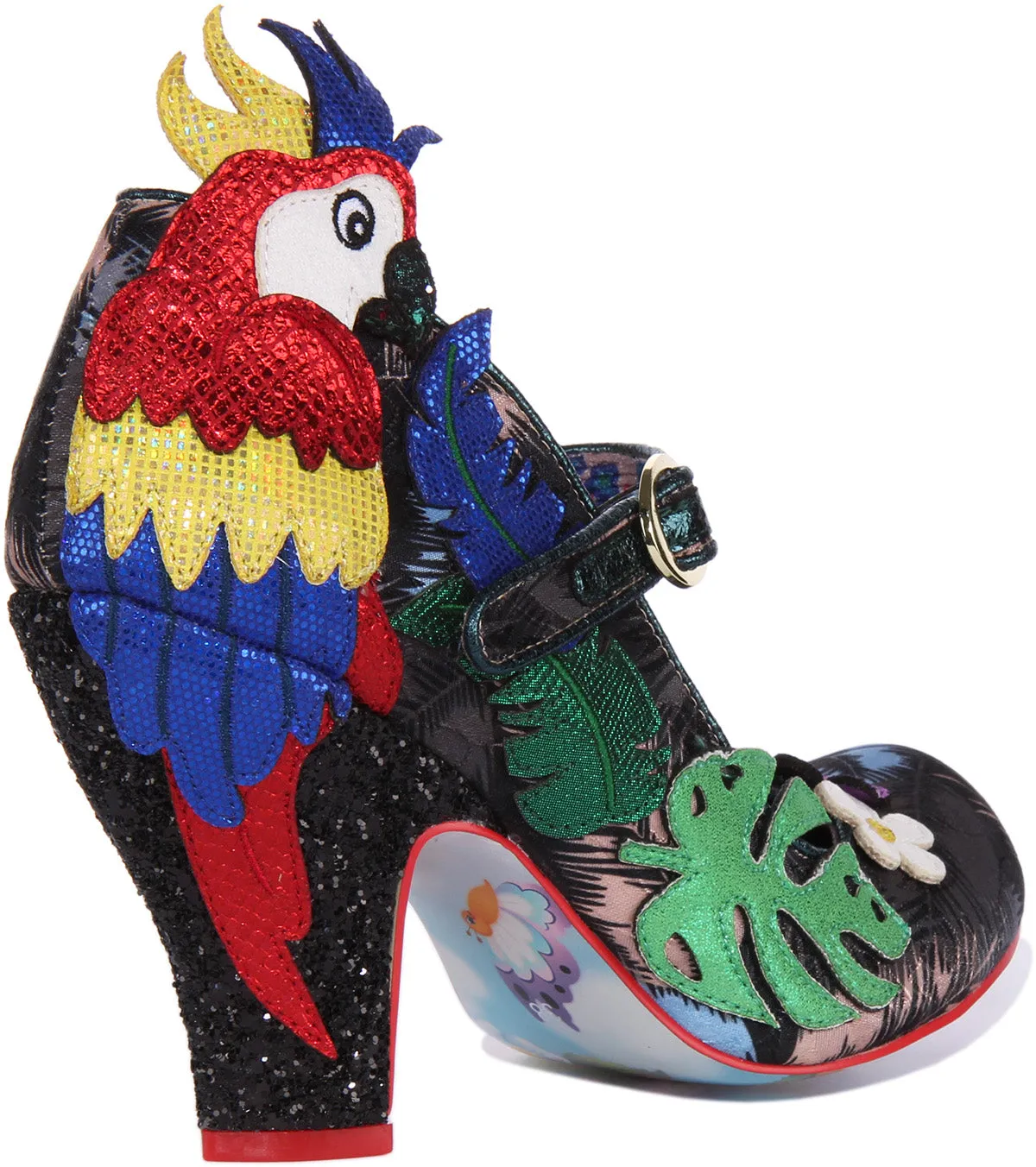 Irregular Choice Parrot Paradise In Black Multi For Women