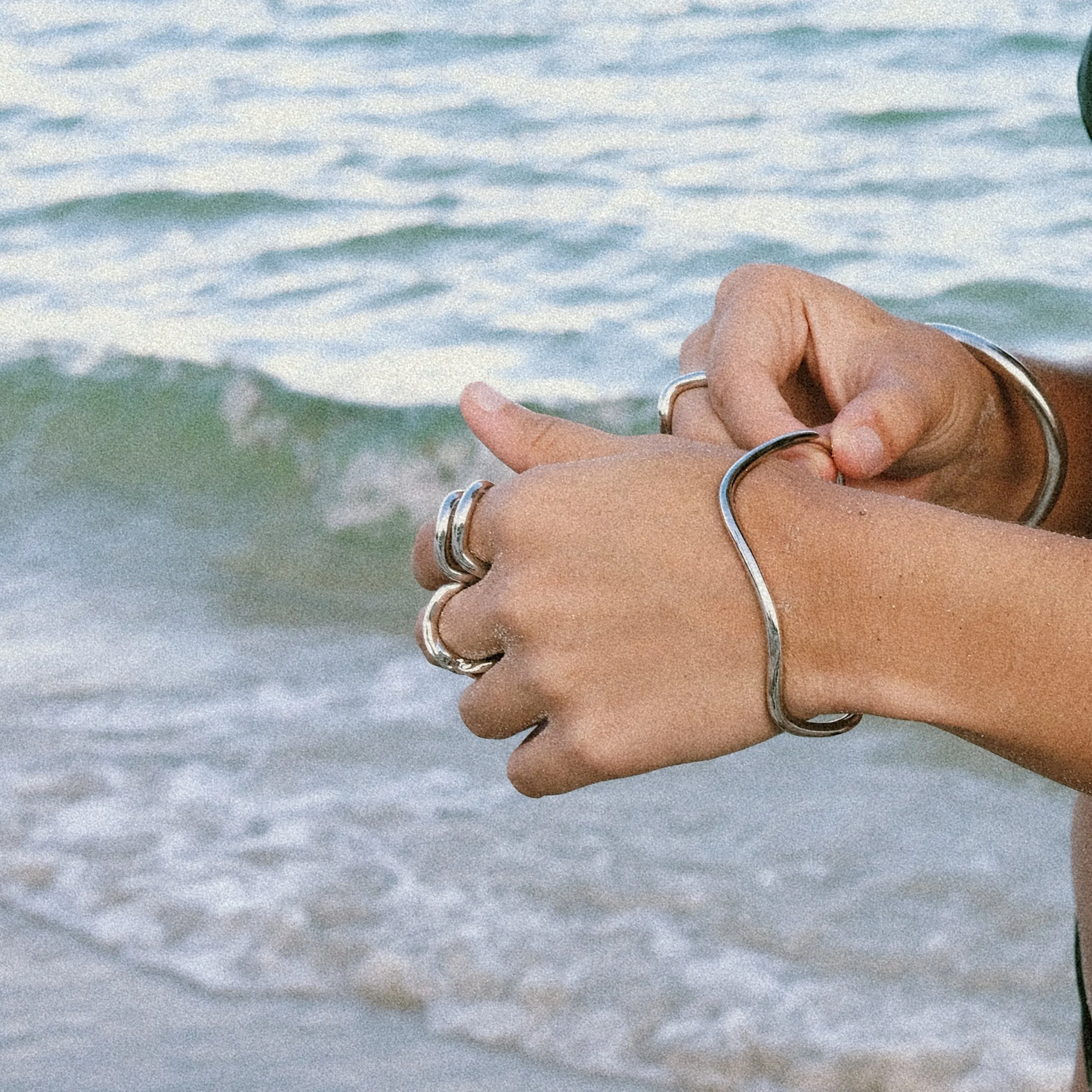 It Comes in Waves Bangle