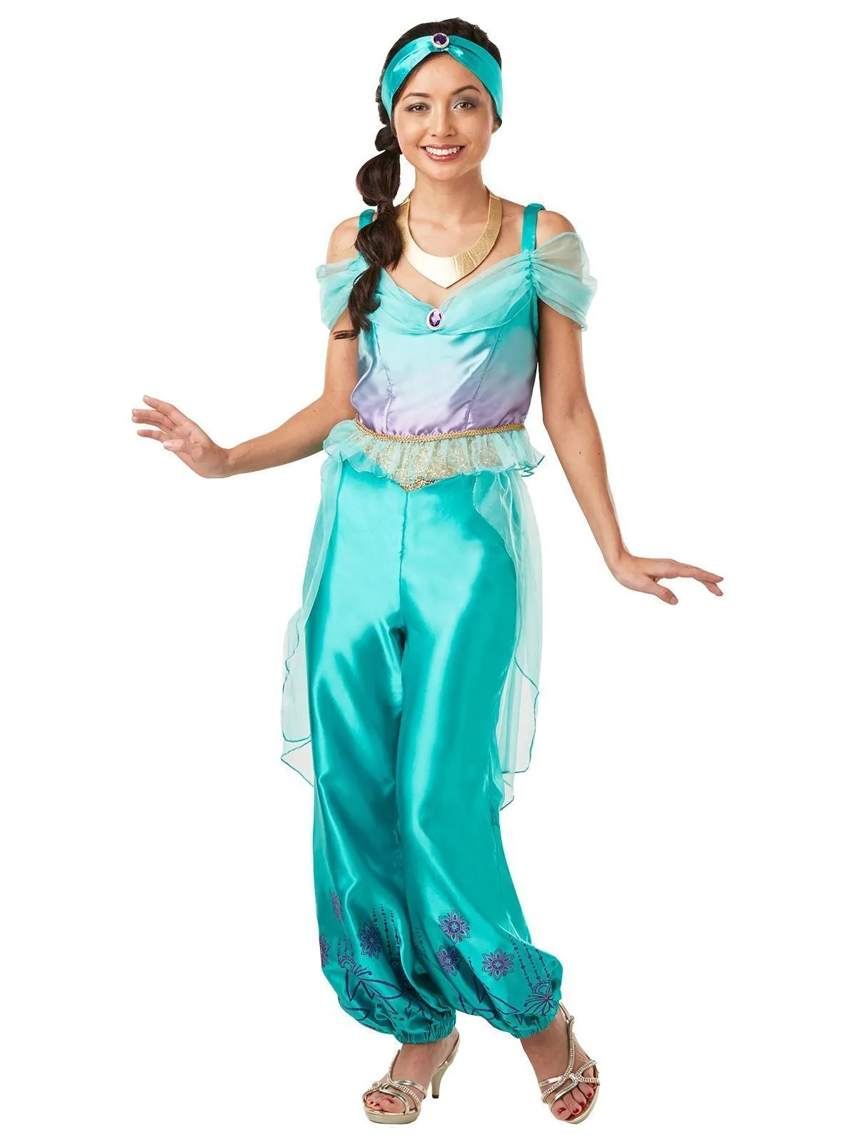 Jasmine Deluxe Costume for Adults - Disney Aladdin