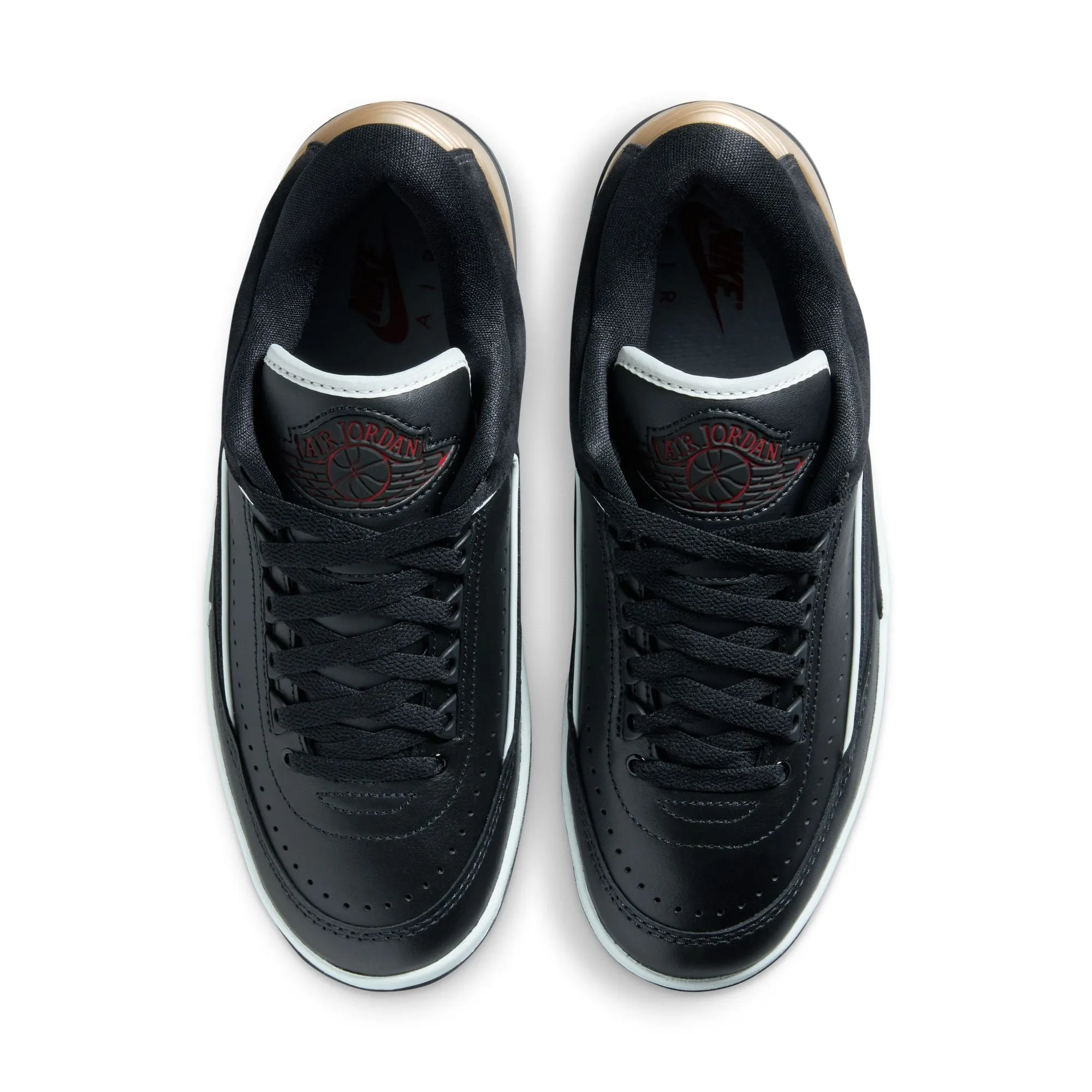 Jordan - Women - Retro 2 Low - Black/Varsity Red/Metallic Gold