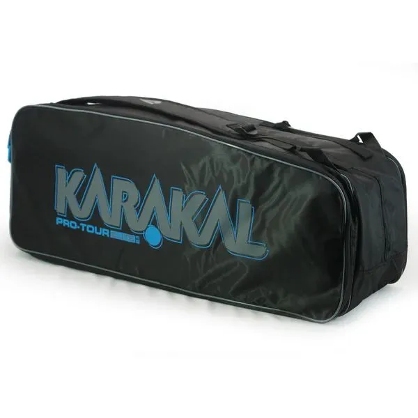 Karakal Pro Tour 2.1 Elite 12 Racket Bag Double Shoulder Straps Blue