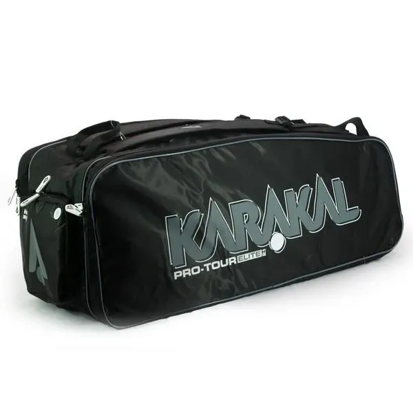 Karakal Pro Tour 2.1 Elite 12 Racket Bag Wet & Dry Compartment Side Pockets White