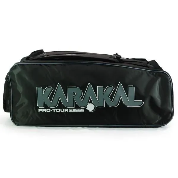 Karakal Pro Tour 2.1 Elite 12 Racket Bag Wet & Dry Compartment Side Pockets White