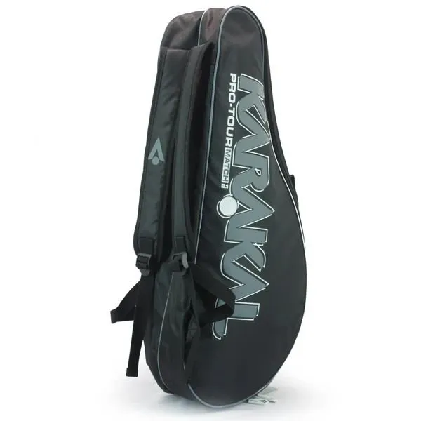 Karakal Pro Tour 2.1 Match 4 Racket Bag Comfortable Shoulder Straps White