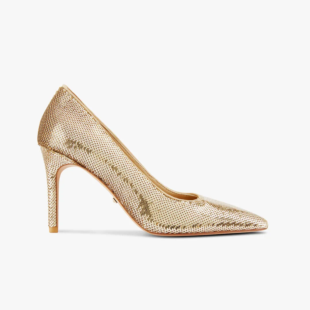 *Kayte - Gold Glitter Party Pump