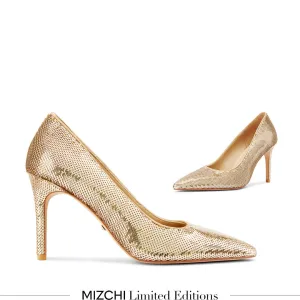 *Kayte - Gold Glitter Party Pump