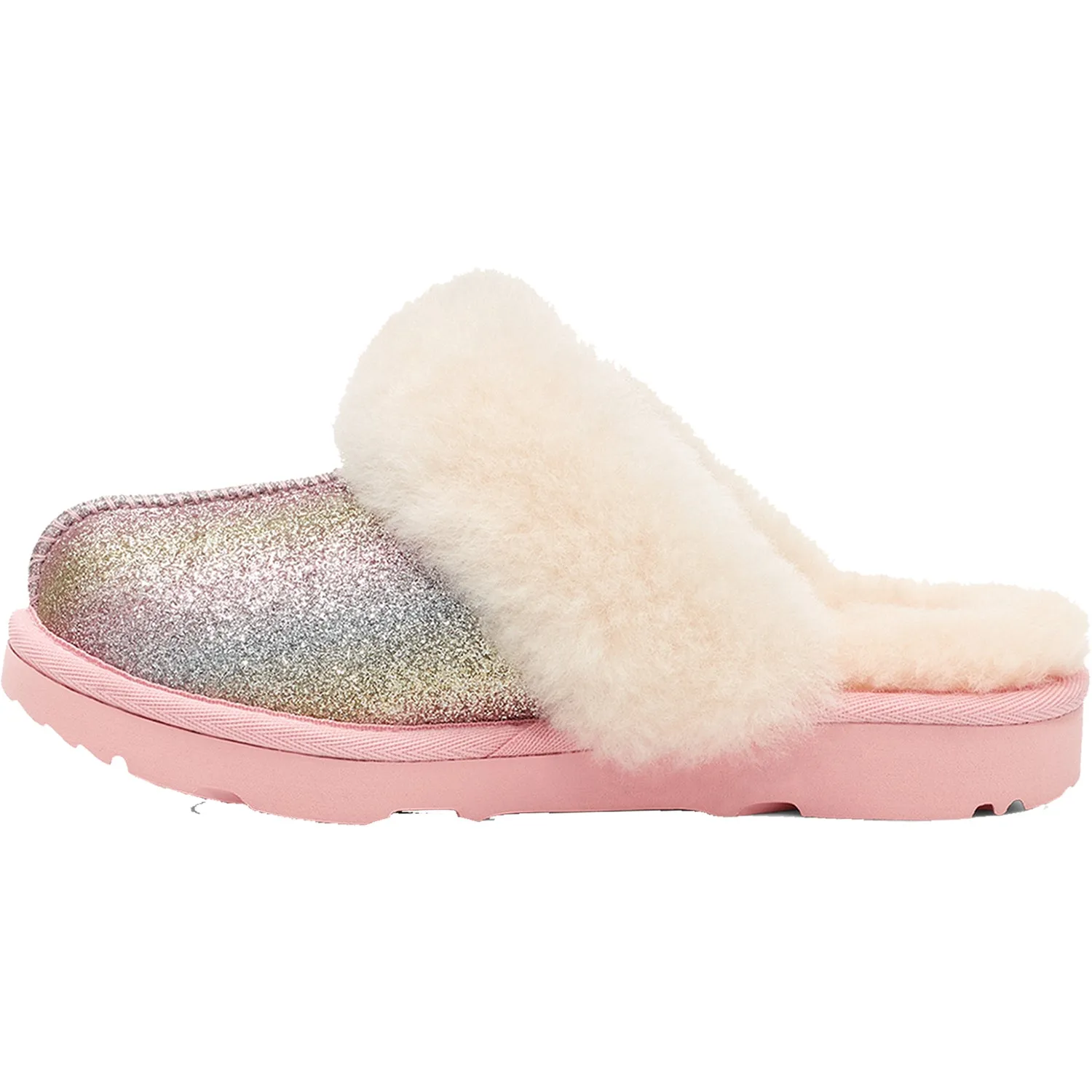 Kids' UGG Cozy II Glitter Metallic Rainbow