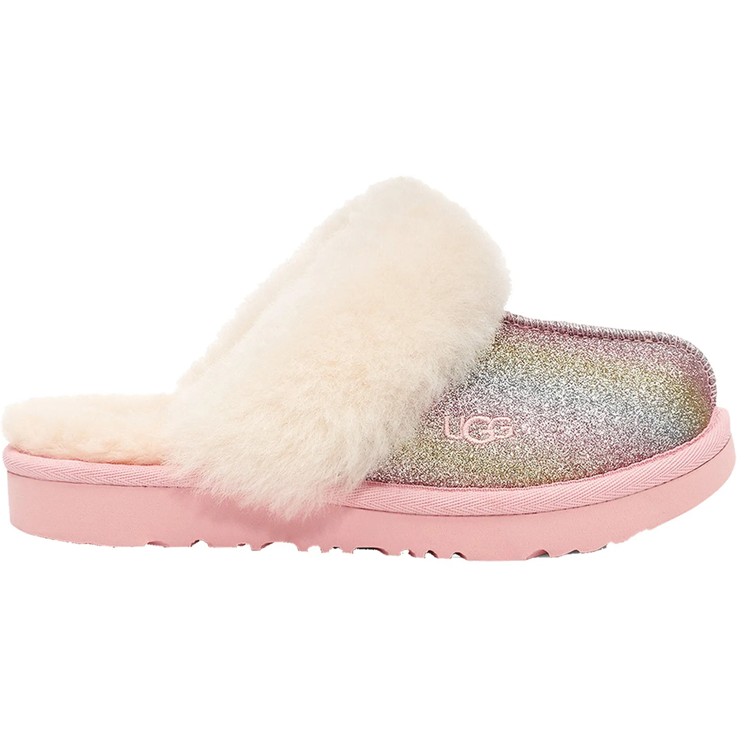 Kids' UGG Cozy II Glitter Metallic Rainbow